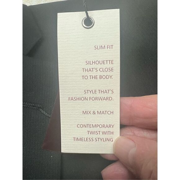 Adolfo Mens Slim Fit * Black * Blazer Sz 44 NWT - Picture 7 of 10